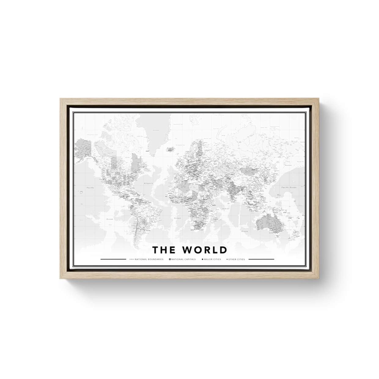 Wereldkaart / Landkaart met GRATIS